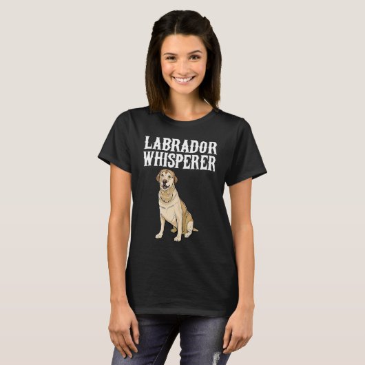 Labrador Retriever Wisperer  Dog T-shirt (Voorkant volledig)