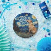 Labrador Retriever Yellow Lab Dog Sterrennacht Papieren Bordje (Feest)