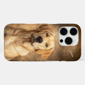 Labrador Retriever Yellow Lab gepersonaliseerd Case-Mate iPhone Case (Achterkant (horizontaal))