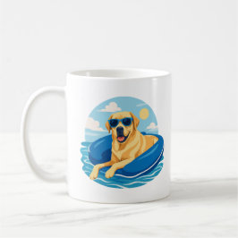 Labrador Retriever Zomer Boot Avontuur Koffiemok