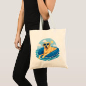 Labrador Retriever Zomer Boot Avontuur Tote Bag (Voorkant (product))