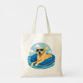 Labrador Retriever Zomer Boot Avontuur Tote Bag (Achterkant)