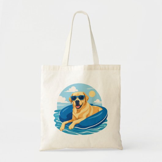 Labrador Retriever Zomer Boot Avontuur Tote Bag (Voorkant)