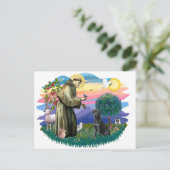 Labrador Retriever (zwart) Briefkaart (Staand voorkant)