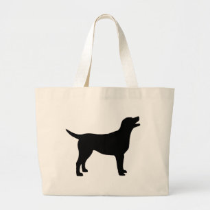 Labrador Retriever (zwart) Grote Tote Bag