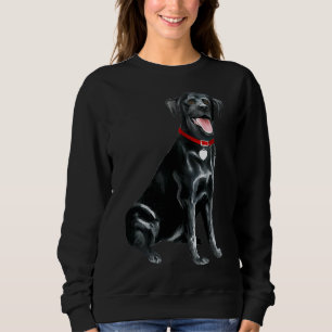 labrador retriever zwart lachen trui