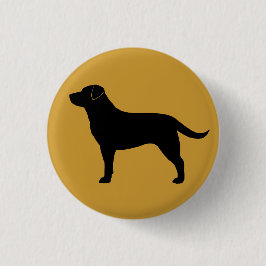 Labrador Retriever (zwart) Ronde Button 3,2 Cm