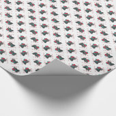 Labrador Retriever (zwart) Santa Paws Cadeaupapier (Hoek)