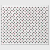 Labrador Retriever (zwart) Santa Paws Cadeaupapier (Vlak)