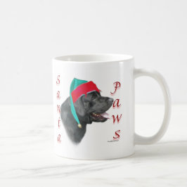 Labrador Retriever (zwart) Santa Paws Koffiemok