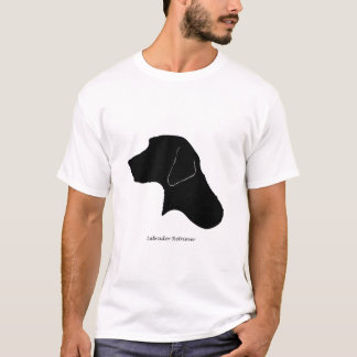 Labrador Retriever - zwart Silhouette T-shirt