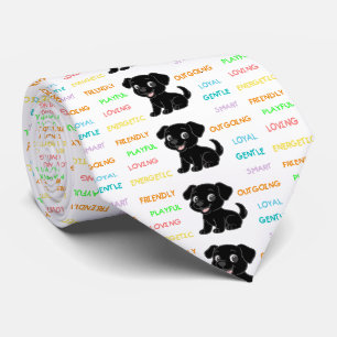 Labrador Retriever Zwarte Lab-eigenschappen Stropdas