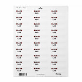 Labrador Retriever Zwarte Lab Vlag In Naam Etiket (Full Sheet)