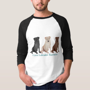 Labrador Retrievers - 3 Kleuren om van te houden T-shirt