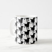 Labrador Retrievers Black Dog Pattern Koffiemok (Voorkant links)