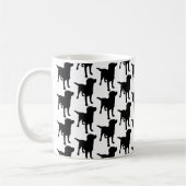 Labrador Retrievers Black Dog Pattern Koffiemok (Links)