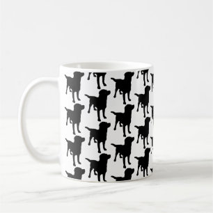 Labrador Retrievers Black Dog Pattern Koffiemok