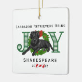 Labrador Retrievers brengen vreugde Keramisch Ornament (Links)