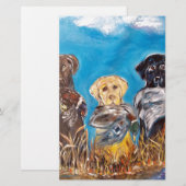 LABRADOR RETRIEVERS BRIEFPAPIER (Voorkant / Achterkant)