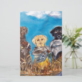 LABRADOR RETRIEVERS BRIEFPAPIER (Staand voorkant)