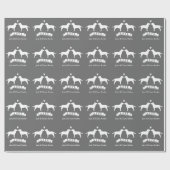 Labrador Retrievers Bruiloft met aangepaste tekst Cadeaupapier (Vlak)