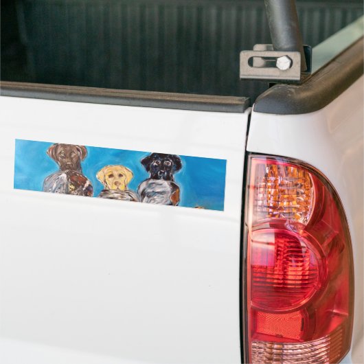 LABRADOR RETRIEVERS BUMPERSTICKER (Op Truck)