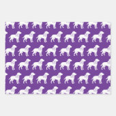 Labrador Retrievers Dog Gift Bow Pattern Inpakpapier Vel (Voorkant 2)