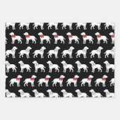 Labrador Retrievers Dog Gift Bow Pattern Inpakpapier Vel (Voorkant)