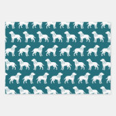 Labrador Retrievers Dog Gift Bow Pattern Inpakpapier Vel (Voorkant 2)