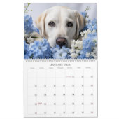 Labrador Retrievers Floral Kalender (Jan 2026)