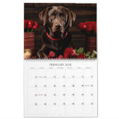 Labrador Retrievers Floral Kalender (Feb 2026)