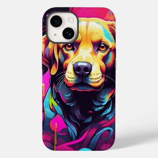 Labrador Retrievers Graffiti Case-Mate iPhone Case (Achterkant)