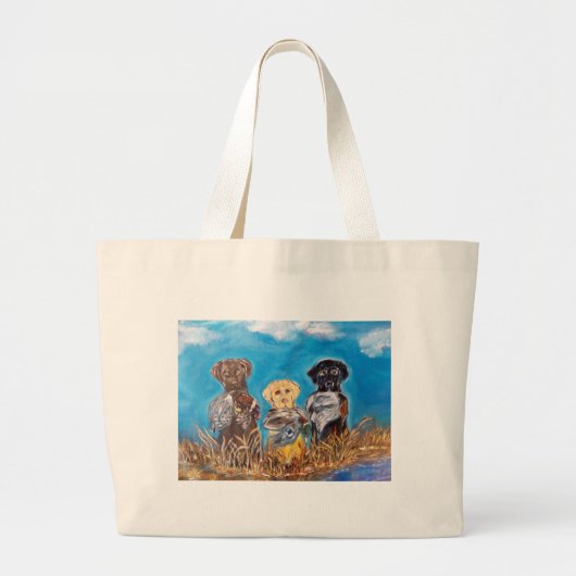 LABRADOR RETRIEVERS GROTE TOTE BAG (Voorkant)