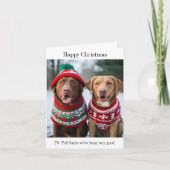 Labrador Retrievers in Kerst Jumpers Kaart (Voorkant)