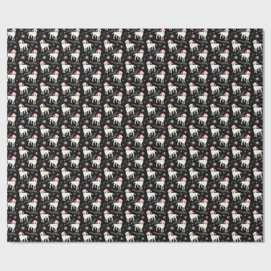 Labrador Retrievers in kerstPetten Snowflakes Cadeaupapier (Vlak)