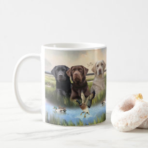 labrador retrievers (jachthonden) koffiemok