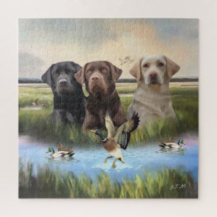 labrador retrievers (jachthonden) legpuzzel