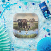 labrador retrievers (jachthonden) papieren bordje (Feest)