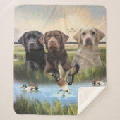 labrador retrievers (jachthonden) sherpa deken (Voorkant)