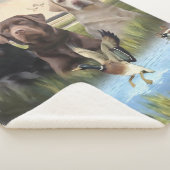 labrador retrievers (jachthonden) sherpa deken (3/4)