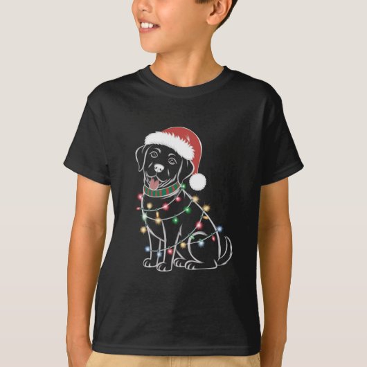 Labrador Retrievers Kerstmis T-shirt (Voorkant)