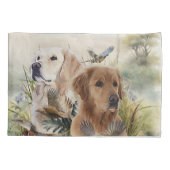 Labrador Retrievers met fazant, Art Kussensloop (Achterkant)