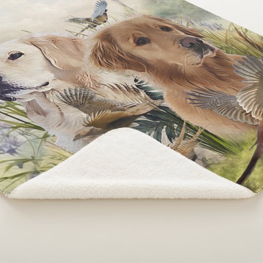 Labrador Retrievers met fazant, Art Sherpa Deken (3/4)