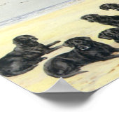 Labrador Retrievers op de aansnijder Poster (Hoek)