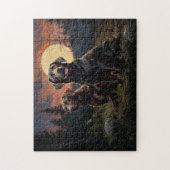 Labrador Retrievers op een maanverlichte nacht Legpuzzel (Verticaal)