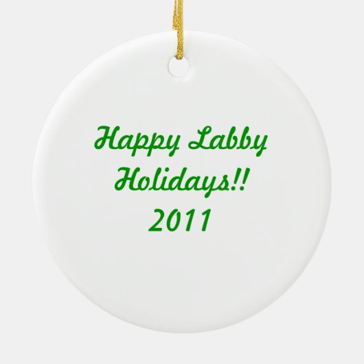 Labrador Retrievers Ornament (Achterkant)