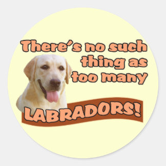 LABRADOR RETRIEVERS RONDE STICKER