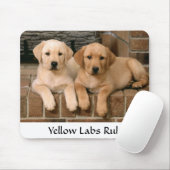 Labrador Retrievers Rule Puppies Mousepad Muismat (Met muis)