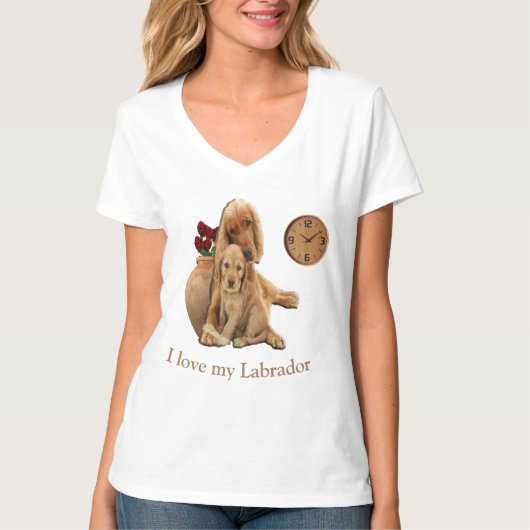 Labrador retrievers t-shirt (Voorkant)