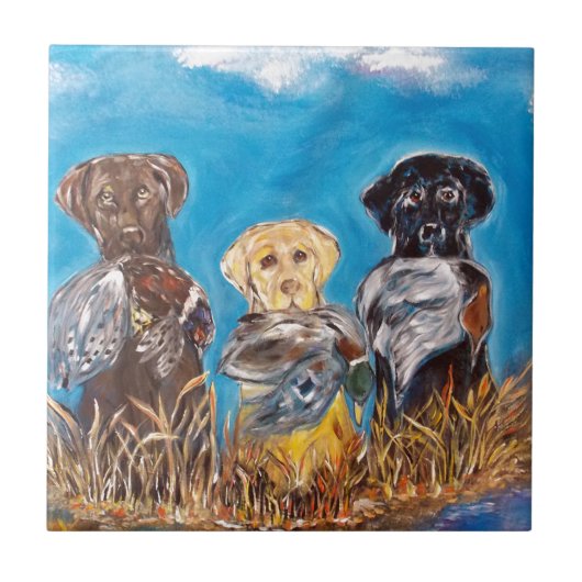 LABRADOR RETRIEVERS TEGELTJE (Voorkant)